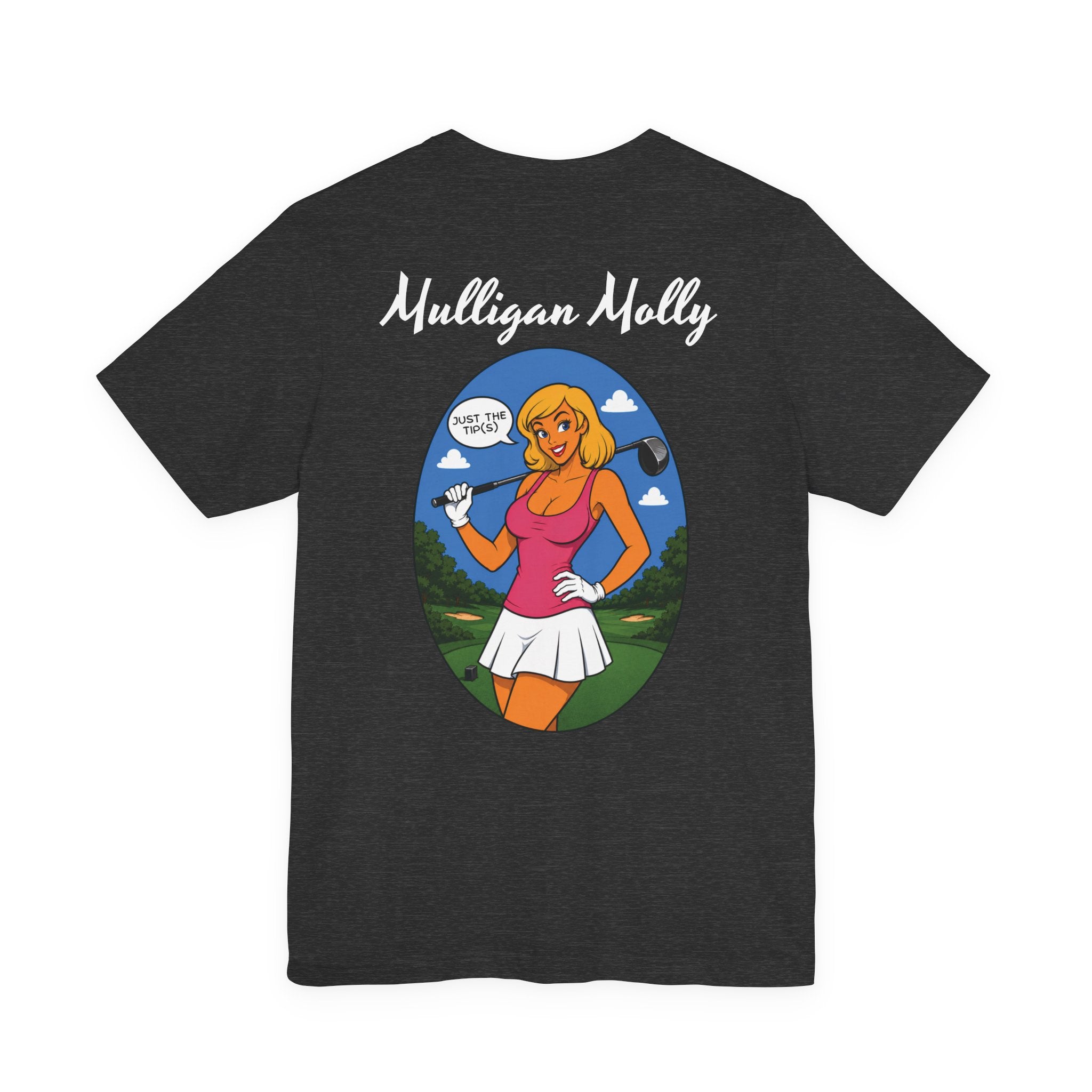 Mulligan Molly "Just the Tip(s)" Retro Pinup Golf T-Shirt — Version 2