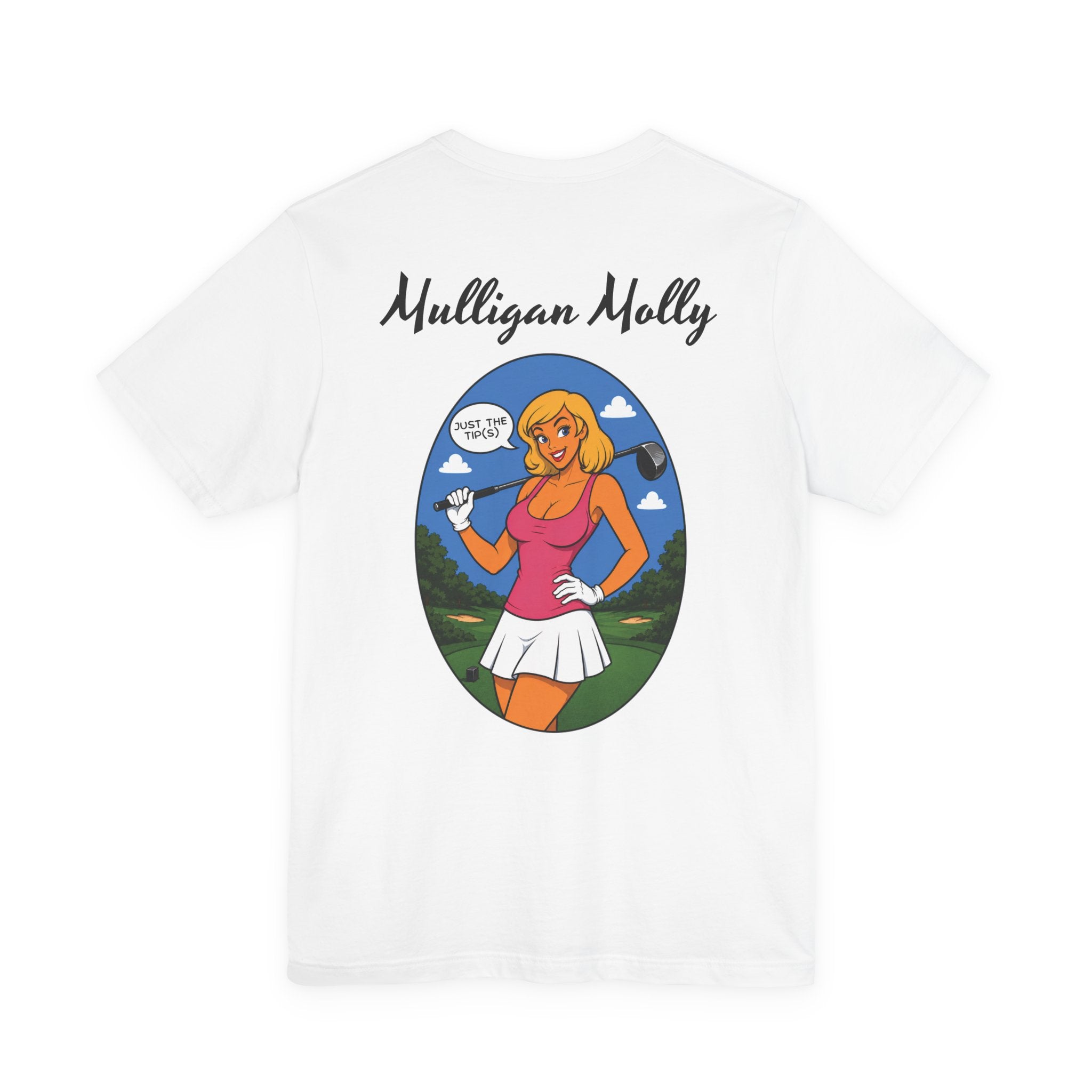 Mulligan Molly "Just the Tip(s)" Retro Pinup Golf T-Shirt — Version 2