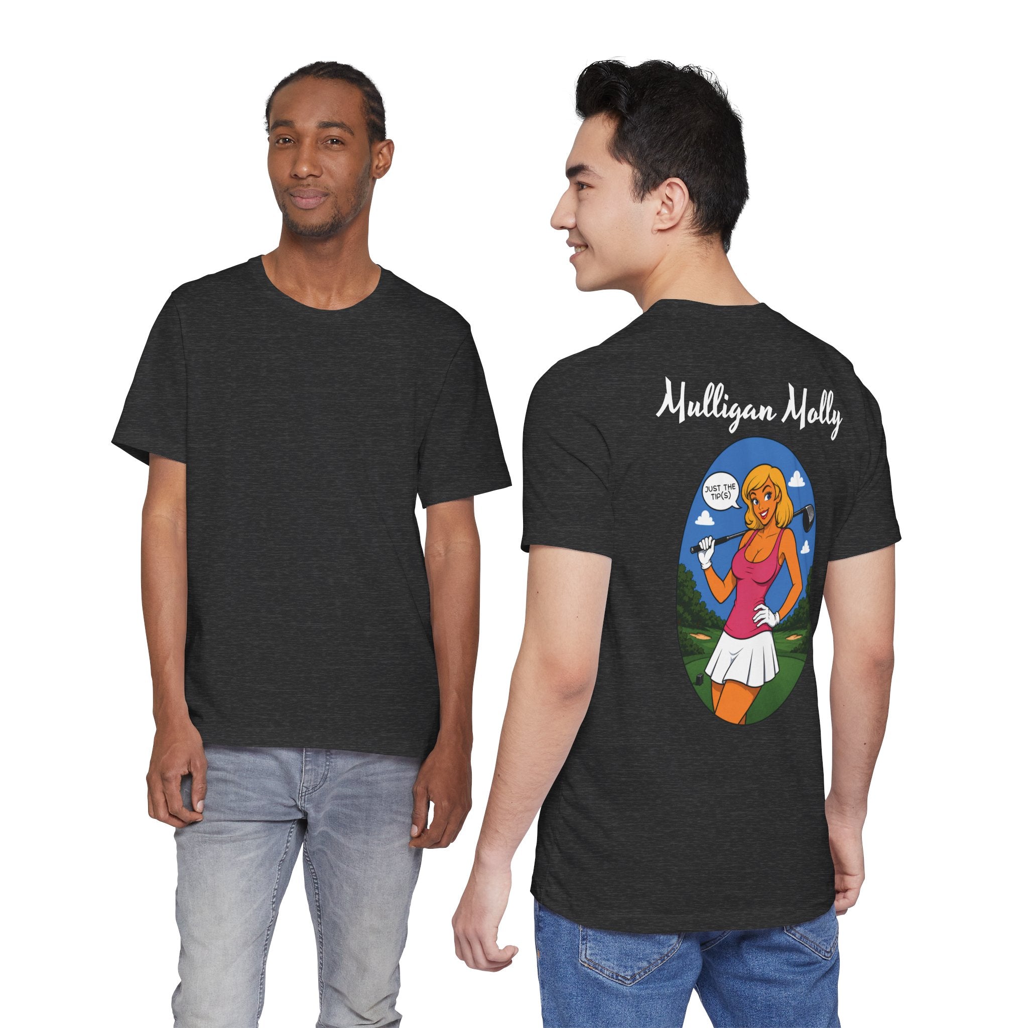 Mulligan Molly "Just the Tip(s)" Retro Pinup Golf T-Shirt — Version 2