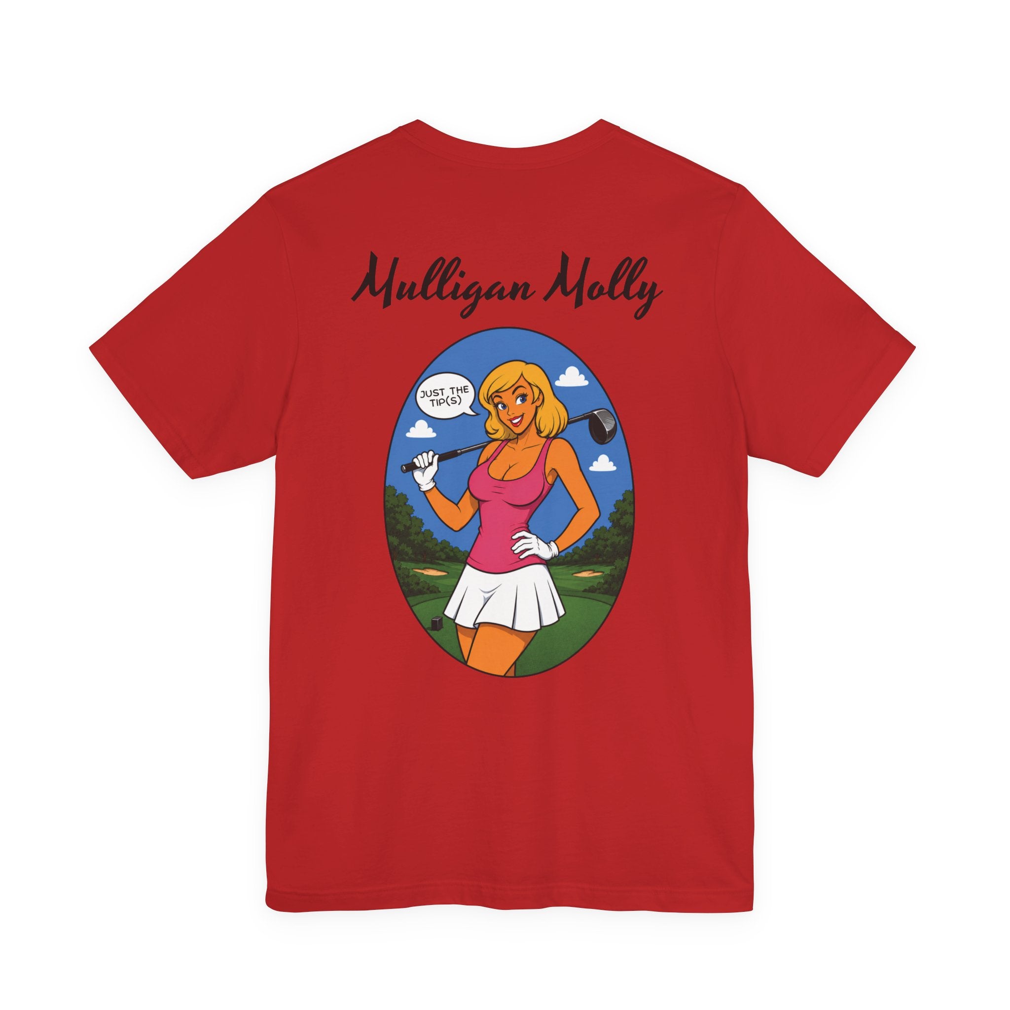 Mulligan Molly "Just the Tip(s)" Retro Pinup Golf T-Shirt — Version 2