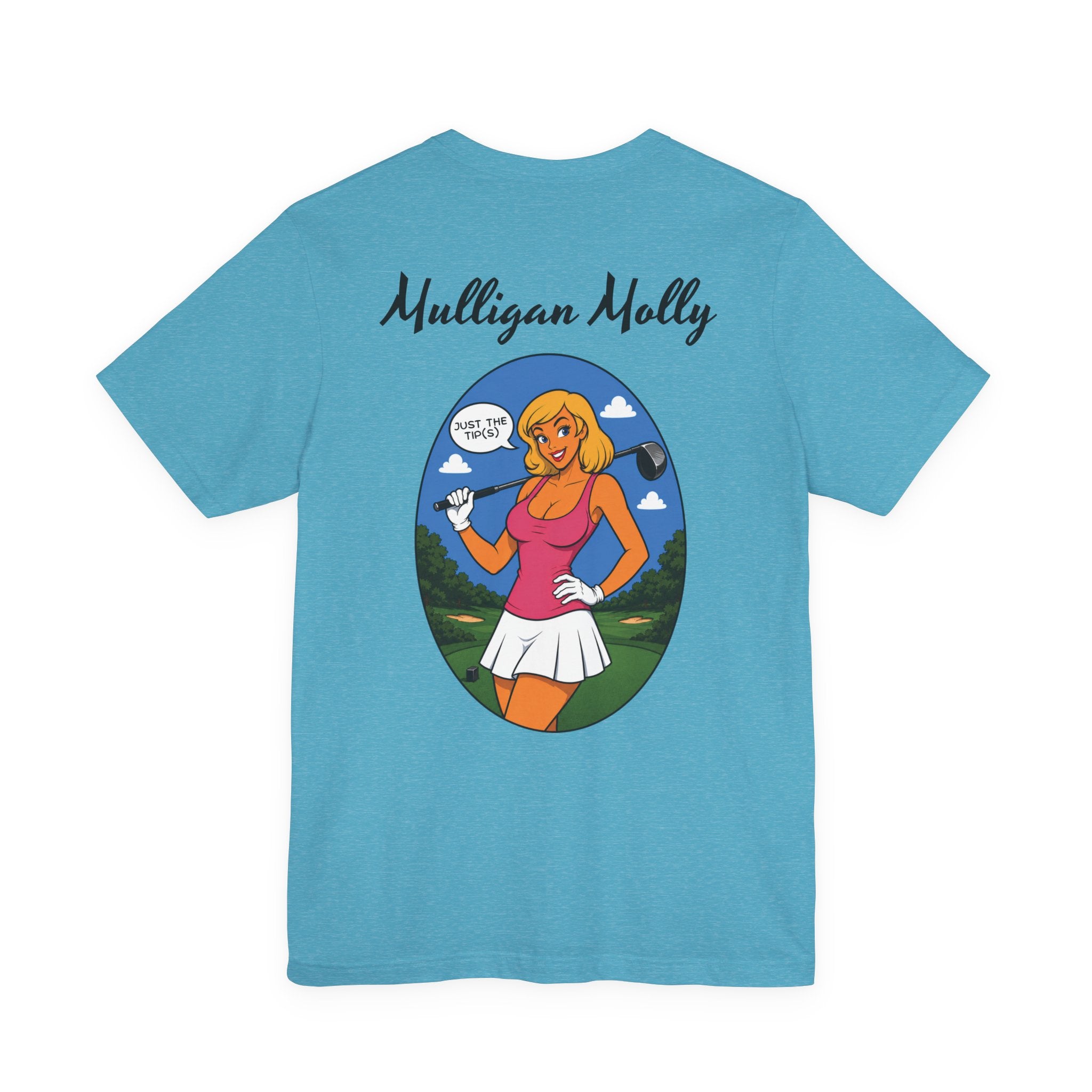 Mulligan Molly "Just the Tip(s)" Retro Pinup Golf T-Shirt — Version 2