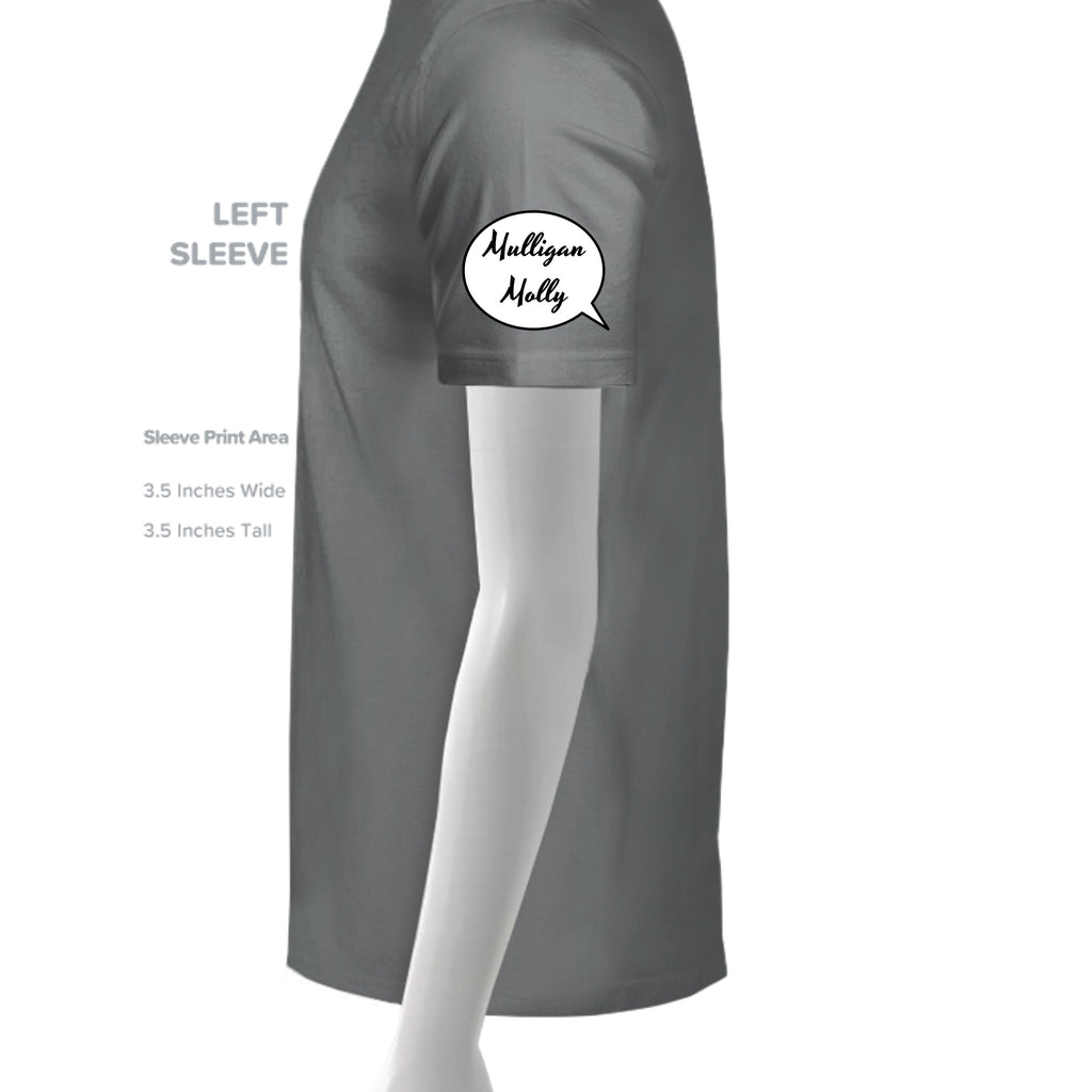 Dark Grey Heather - 3001CVC - SLEEVE_LEFT