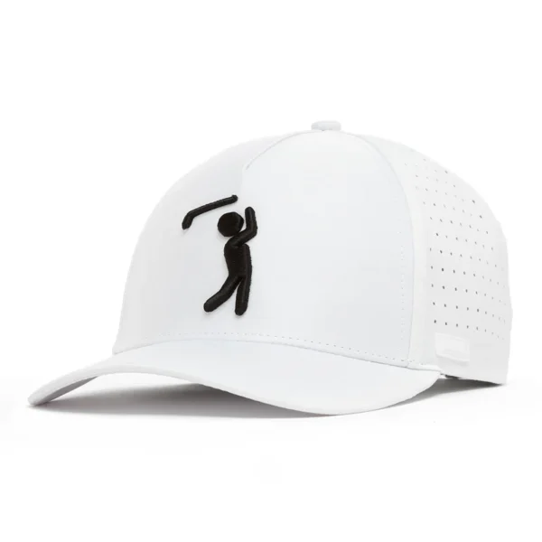 Bogeyman White Performance Golf Hat - Snapback