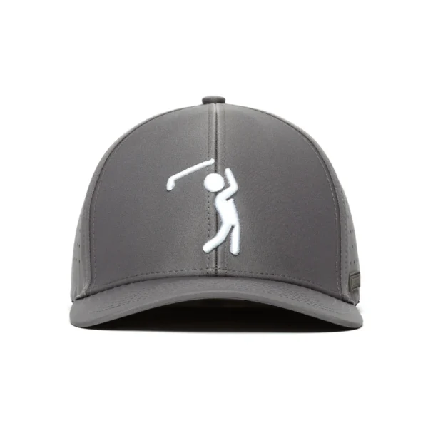 Bogeyman Charcoal Performance Golf Hat - Stretch Fit - Image 4