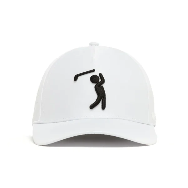 Bogeyman White Performance Golf Hat - Snapback - Image 5