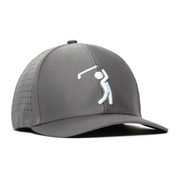 Bogeyman Charcoal Performance Golf Hat - Stretch Fit - Image 3