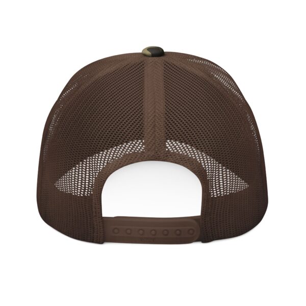 Camouflage Trucker Hat - Work Hard Play Golf Embroidery - Image 4
