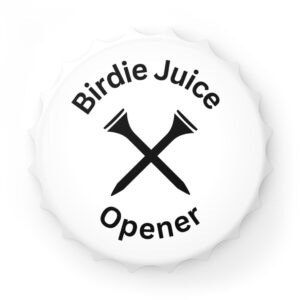 Golf-Themed Bottle Opener, Unique Beer Opener Gift, "Birdie Juice" Opener, Funny Golf Accessory, Barware for Golf Lovers