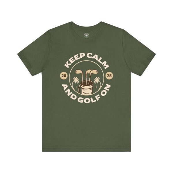 Keep Calm and Golf On Unisex Jersey Tee - Perfect for Golf Lovers - Image 21