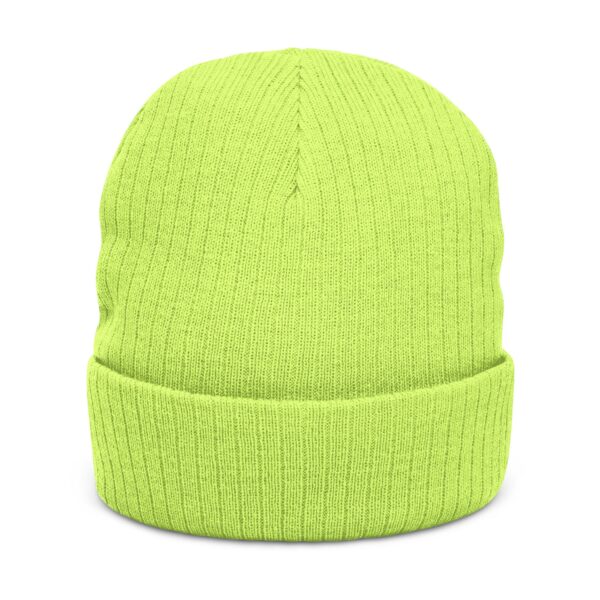 Work Hard Play Golf Ribbed Knit Beanie - Image 10