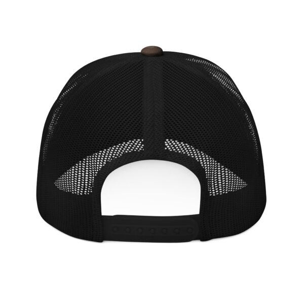 Camouflage Trucker Hat - Work Hard Play Golf Embroidery - Image 6