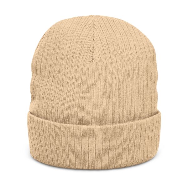 Work Hard Play Golf Ribbed Knit Beanie - Image 4