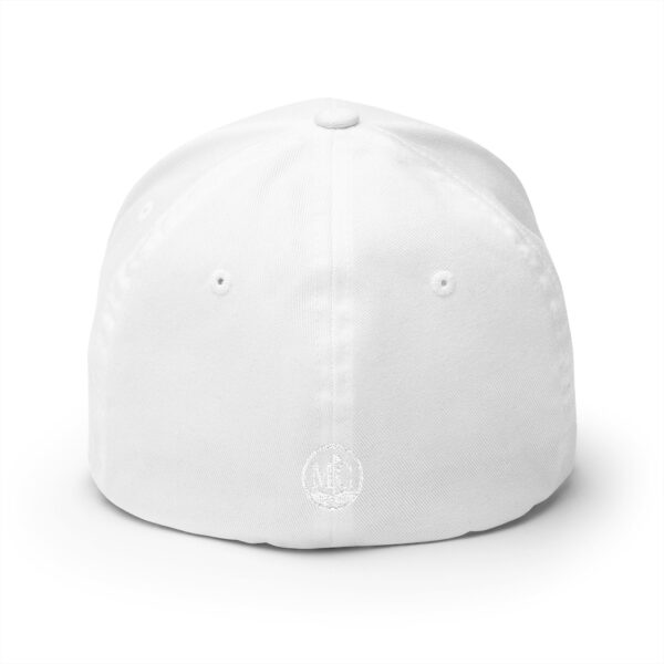 "OPEN" Embroidered (White on White) Subdued Hat for Casual Golf Style, Unisex Baseball Hat, Fashion Accessory for Everyday Wear. - Image 2