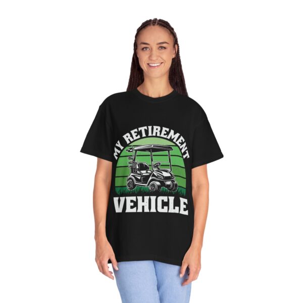 My Retirement Vehicle Unisex Garment-Dyed T-shirt - Perfect Gift for Golf Lovers - Image 5