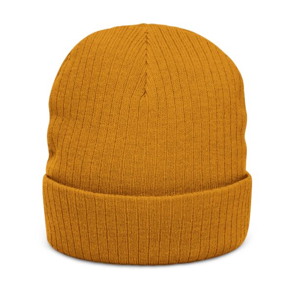 Work Hard Play Golf Ribbed Knit Beanie - Image 8