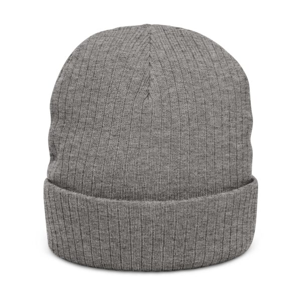 Work Hard Play Golf Ribbed Knit Beanie - Image 6