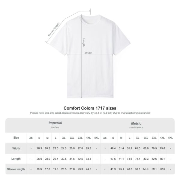 Funny Golf T-Shirt - "Can't Work Today, I'm Due For A Shot" - Unisex Garment-Dyed Tee - Image 3