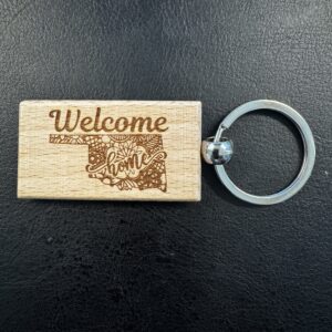 Z. Custom Laser Etched Key Chains (Rectangle) - The Perfect Addition to Your Closing Gift